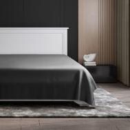 Простыня  Серый космос 260х270 см SOFT SILVER