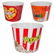 Ведерко  для попкорна круглое, в ассортименте Akay