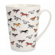 Кружка  420мл бегущие лошади bright horse Anna Lafarg