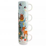 Набор кружек  животные украшение на елку 4 шт. 350 мл Anna Lafarg