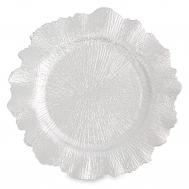 Тарелка подстановочная  iceberg 33 см серебристая Anna Lafarg