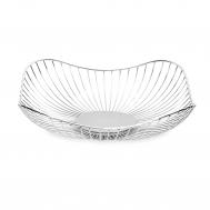 Корзина для фруктов  волны 28х9 см серебристая Anna Lafarg