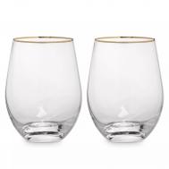 Набор стаканов  ravello 2 шт. 500 мл золотой кант Anna Lafarg