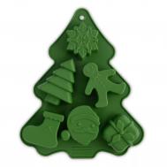 Форма для кексов  зеленая елка 23х18х2,5 см Anna Lafarg