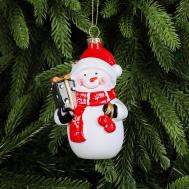 Украшение  рождественское, снеговик 12 см Царь Елка