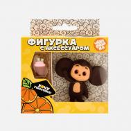 Фигурка-тянучка  Чебурашка с вишнёвым маффином 6 см Funky Toys