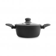 Кастрюля с крышкой  Robust 2.2 л, 20 см, алюминий с антипригарным покрытием, серо-черный, ANLAF-CNA1025-6 Anna Lafarg