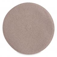 Салфетка подстановочная круглая  Matera 38 см, полипропилен, коричневый, ANLAF-MAPP-24010-G Anna Lafarg
