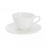 Пара чайная  Emily Lotus white, 250 мл, фарфор, белый, AL-1203L-E11 Anna Lafarg