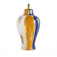 Ваза с крышкой  25х25х49 см ГЛАСАР