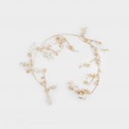 Ветка-гирлянда  кристаллы и цветы 120 см Anna Lafarg