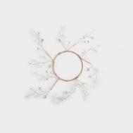 Венок декоративный  для чайной свечи золотой 20/10 см Anna Lafarg