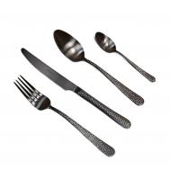 Набор столовых приборов  Montana Black Mat PVD 24 предмета Herdmar