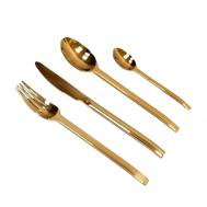 Набор столовых приборов  Spiga Gold PVD 24 предмета Herdmar
