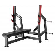 Скамья для жима горизонтальная  PP138 полностью черный Protrain