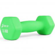 Гантель неопреновая 1,5кг  HD1201 зеленый START UP