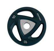 Диск олимпийский полиуретановый 10 кг  OK2037A-1000-G серый лого OKPRO