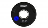 Диск олимпийский обрезиненный 3-х хватовый 1,25кг  Digger HD51C1C-1,25 Hasttings