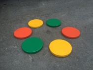 Диски цветные амортизационные деревянные (комплект 6шт) DSAthletic