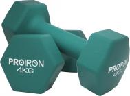 Гантели неопреновые гексагональные 2шт по 4кг  Г2040НГ PROIRON