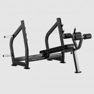 Скамья олимпийская для жима с отрицательным наклоном  RAVE RE57 BGRE57 Bronze Gym