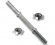 Гриф гантельный хромированный d26мм, 350мм  RB14T-26 DFC