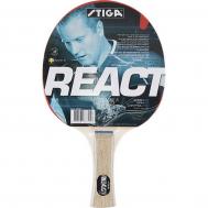 Ракетка для настольного тенниса  React WRB, ITTF накладка 1877-01 Stiga