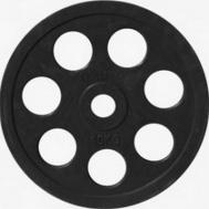 Диск обрезиненный 15кг  DR71023 -15В черный Johns