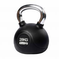 Гиря обрезиненная с хромированной ручкой 28кг Profi-Fit