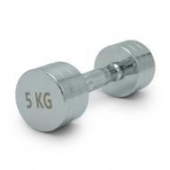 Гантель круглая хромированная 5 кг  PRO DBRND5PCEx2 2 шт UnixFit