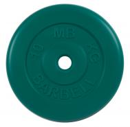 Диск обрезиненный d26мм MB Barbell MB-PltC26-10 10 кг зеленый MB Barbell