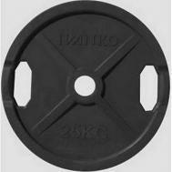 Диск обрезиненный 25 кг  DR71022 - 25B черный Johns