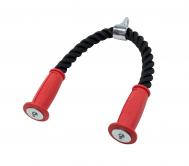 Гибкая тяга (канат) для трицепса двойная с резиновыми наконечниками  R-UMB-D-R REBEL