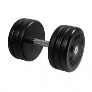 Гантель  классик с вращающейся ручкой\хром черная 35 кг MB-FdbEM-B35 MB Barbell