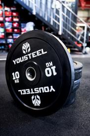 Диск EVO BUMPER PLATE 10кг  черный YouSteel