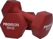 Гантели неопреновые гексагональные 2шт по 5кг  Г2050НГ PROIRON