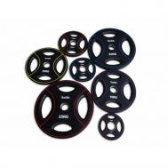 Диск для штанги  полиуретановый черный с цветными линиями, D51 мм 2,5кг PUWP12 Smith Strength