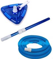Пылесос ручной  12 метров, с треугольной щеткой, штангой Poolmagic