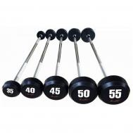 Набор прямых обрезиненных штанг 35-55 кг  AFB35-55 Aerofit