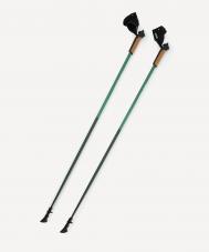 Палки для скандинавской ходьбыt, 115 см, цельные  Travel Fores, зеленый Berger
