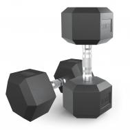 Гантель гексагональная обрезиненная 17,5 кг  DBHEX17_5x2 2 шт UnixFit