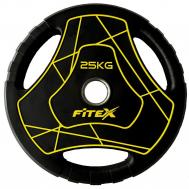 Диск Олимпийский 25кг полиуретановый с ручками  LP-25 Fitex