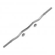 Гриф для штанги W-образный хромированный L120см D25мм R0230 Nobrand