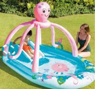 Надувной детский бассейн Игровой центр Осьминог 234х183х150 см  56138 Intex