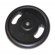 Диск обрезиненный с ручками 20кг D26мм  NT121N черный LARSEN