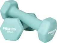 Гантели неопреновые гексагональные 2шт по 1кг  Г2010НГ PROIRON