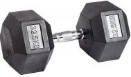 Гантель гексагональная обрезиненная  32,5 кг Profi-Fit