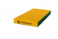 Мат № 1  100х50х10см зеленый-желтый Perfetto Sport
