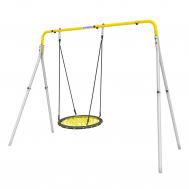 Качели двойные  + ГНЕЗДО качели-гнездо 80см R.103.28.04 серый\жёлтый Romana