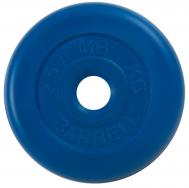 Диск обрезиненный d26мм MB Barbell MB-PltC26-2,5 2,5 кг синий MB Barbell